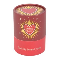 Burning Love Black Fig Candle Romantic Scent in Pink Jar - Red - thumbnail 2