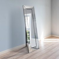 MirrorOutlet Triple Bevel Large Modern Venetian Cheval Mirror 150 X 40cm - All glass - image 1