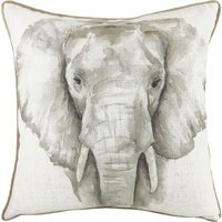 Safari Elephant Cushion - White / 80 Polyester 20 Feather - image 1