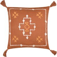 Durdle Embroidered Cushion - Ginger / 80 Feather 20 Polyester