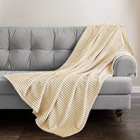Thermal Modern Printed Cord Throw Blanket - Ochre / 150x200 - thumbnail 1