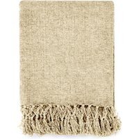 Darcy Tassel Blanket Throw - Natural / 150x200cm