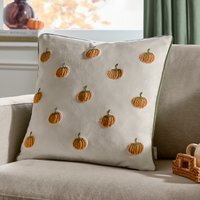 Pumpkin Spice Tufted Velvet Cushion Cover 45 x 45cm - Multi - image 1