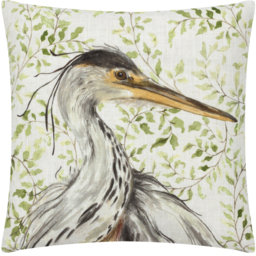 Shugborough Heron Traditional Cushion - Multicolour / 80 Polyester 20 Feather - thumbnail 2