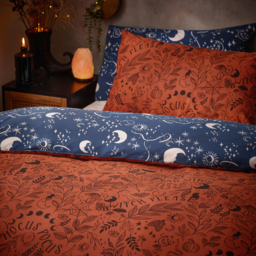 Witchy Vibes Reversible Duvet Cover Set - Rust / Superking - thumbnail 2