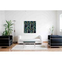 Wrapped Canvas Graphic Art Print - Teal / 41cm / 31cm - image 1