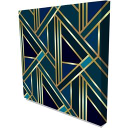 Wrapped Canvas Graphic Art Print - Teal / 41cm / 31cm - thumbnail 2
