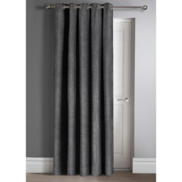 Semi Pattern Dimout Curtain Pair - Charcoal / 66cm / 54cm - thumbnail 2