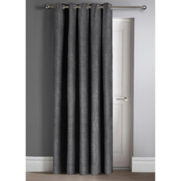 Semi Pattern Dimout Curtain Pair - Charcoal / 66cm / 54cm - thumbnail 3