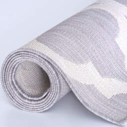 Ecology Collection Moroccon Outdoor Rug - Grey / 120cm - thumbnail 4