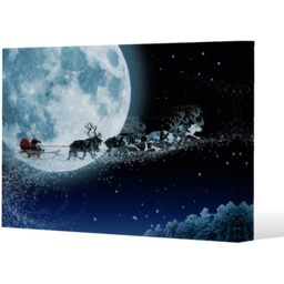 Magic Santa'S Sleigh Gallery Canvas - Blue / 91cm / 61cm - thumbnail 3