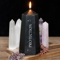 Crystal Tower Candle with Rough Stones - 30 Hours - image 1