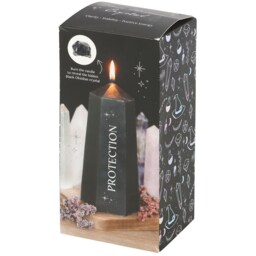 Crystal Tower Candle with Rough Stones - 30 Hours - thumbnail 2