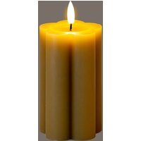 Luxe Collection Natural Glow Stone LED Candle Inches - Cream - thumbnail 1