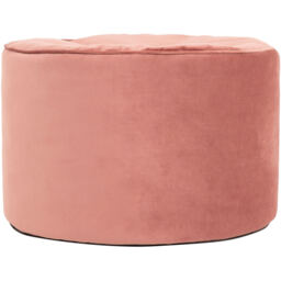 icon Milano Round Velvet Pouffe - Pink - thumbnail 2