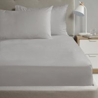 56P Polycotton Flat Sheet - Silver / King