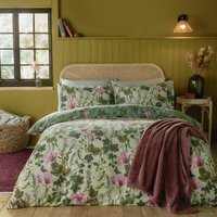 Mystic Berry Floral Reversible Duvet Cover Set - Green / Single - image 1