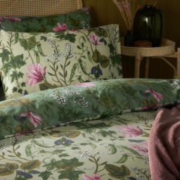 Mystic Berry Floral Reversible Duvet Cover Set - Green / Single - thumbnail 2