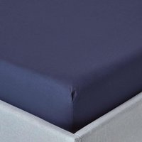 200 Thread Count Egyptian Cotton Fitted Sheet - Navy / Superking