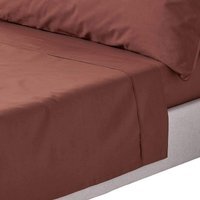 200 Thread Count Egyptian Cotton Flat Sheet - Chocolate / Single - image 1