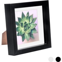 "3D Box Photo Frame - 6 x 6"" with 4x4"" Mount - Black" - thumbnail 1