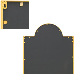 MirrorOutlet The Genestra Crown Modern Garden Mirror - Gold / 170cm - thumbnail 5