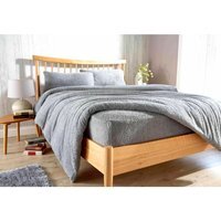 Original Teddy Fitted Sheet - Grey / Single - thumbnail 1