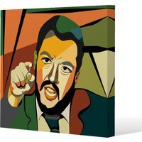 cubism art style, politician Canvas Print - Orange / 114cm - image 1