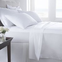400 Thread Count Fitted Sheet - White / Superking
