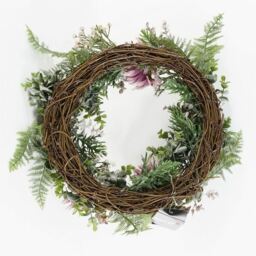 Luxury Artificial Wreath - Pink Floral Wreath / 45cm - thumbnail 5