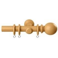 28mm Woodland Natural Oak Curtain Pole Set - Natural Oak / 70cm - image 1