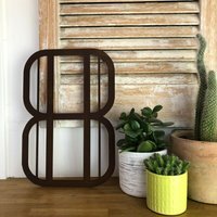 Personalised Metal lettering , Personalised Gift , Rusty Art Deco Number  8 - Rusted