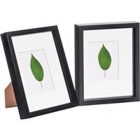 "3D Box Photo Frames - 8 x 10"" with 4 x 6"" Mount - Pack of 2 - Black" - image 1