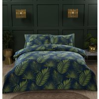 Palma Leaves Duvet Cover Set - Green / Single