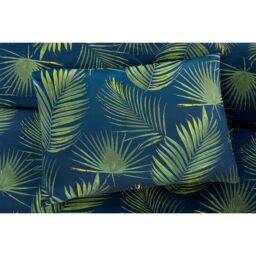 Palma Leaves Duvet Cover Set - Green / Single - thumbnail 2