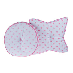 Pink Hearts Star Floor Cushion - Pink - thumbnail 3