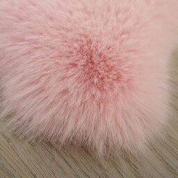 Luxury Faux Fox Fur Rug - Pink - thumbnail 2