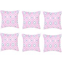 Printed Outdoor Garden Scatter Cushion - Pink Grey / 6 - image 1