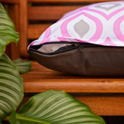 Printed Outdoor Garden Scatter Cushion - Pink Grey / 6 - thumbnail 2