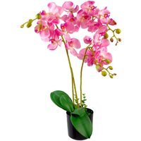 Artificial Phalaenopsis Orchid in Decorative Pot - Pink