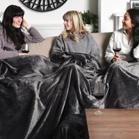 Family Sized Throw - Charcoal