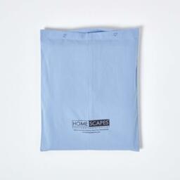 200 Thread Count Egyptian Cotton Extra Deep Fitted Sheet - Blue / Double - thumbnail 4