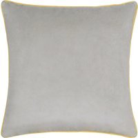 Meridian Velvet Piped Cushion - Dove-Cylon / 55cm / Feather