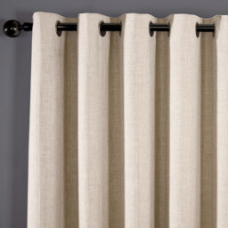Winslow Stripe Eyelet Blackout Curtains - Natural / 229cm / 168cm - thumbnail 3