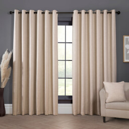 Winslow Stripe Eyelet Blackout Curtains - Natural / 229cm / 168cm - thumbnail 5