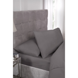 Peracle Fitted Sheet - Grey / King - thumbnail 3