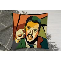 Cubism Art Style, Politician Cushion - Orange / 60 - image 1