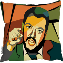 Cubism Art Style, Politician Cushion - Orange / 60 - thumbnail 2
