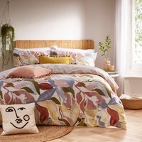 Amarosa Abstract Reversible Duvet Set - Plaster / Superking - image 1