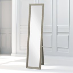 Rustic Full Length Mirror Freestanding Or Hanging - Grey - thumbnail 4
